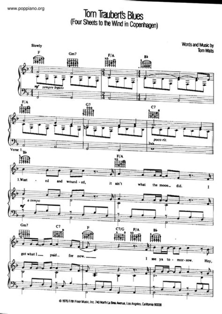 The Meaning Behind The Song: Tom Traubert’s Blues by Tom Waits