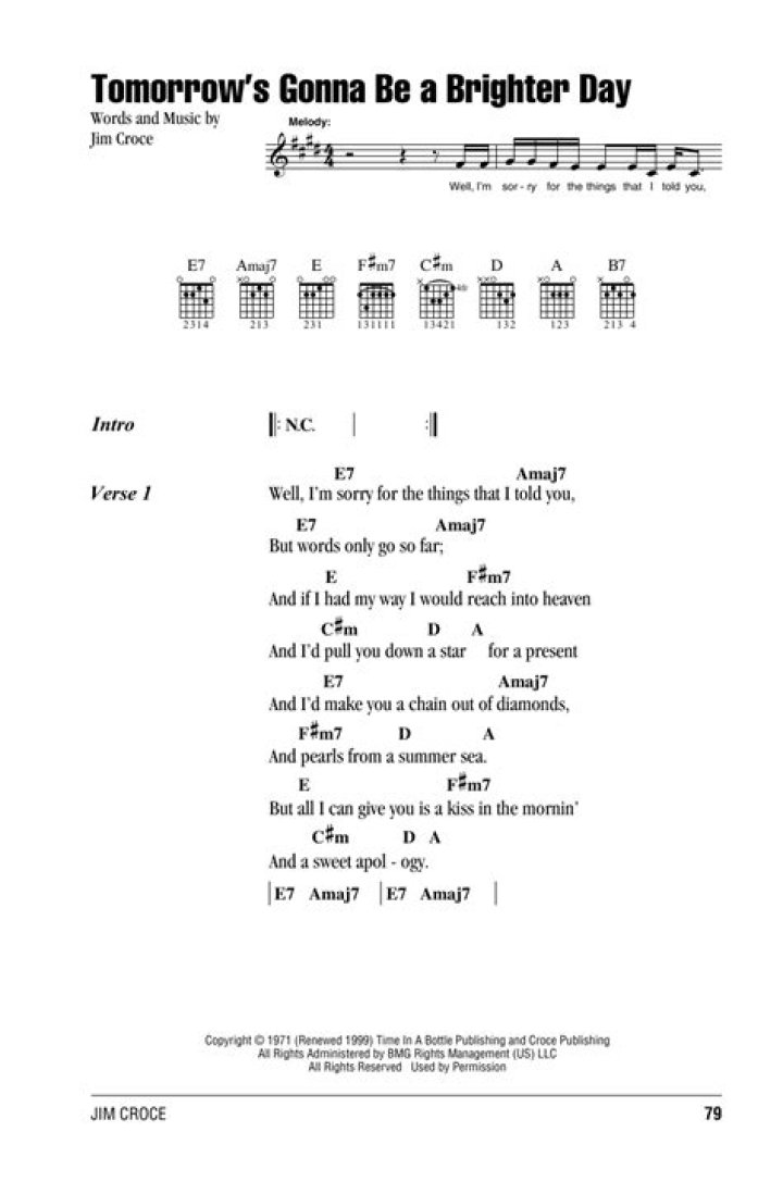 The Meaning Behind The Song: Tomorrow’s Gonna Be a Brighter Day by Jim Croce