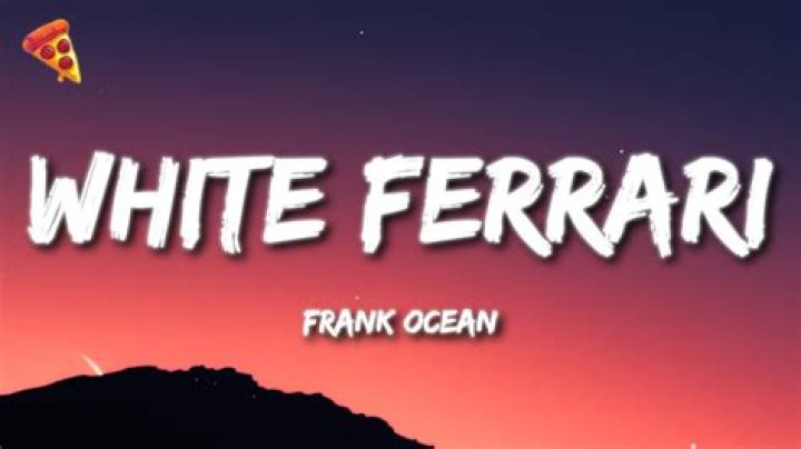 The Meaning Behind The Song: White Ferrari by Frank Ocean