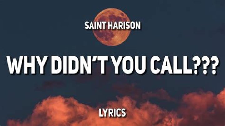 The Meaning Behind The Song: ​why didn’t you call??? by Saint Harison