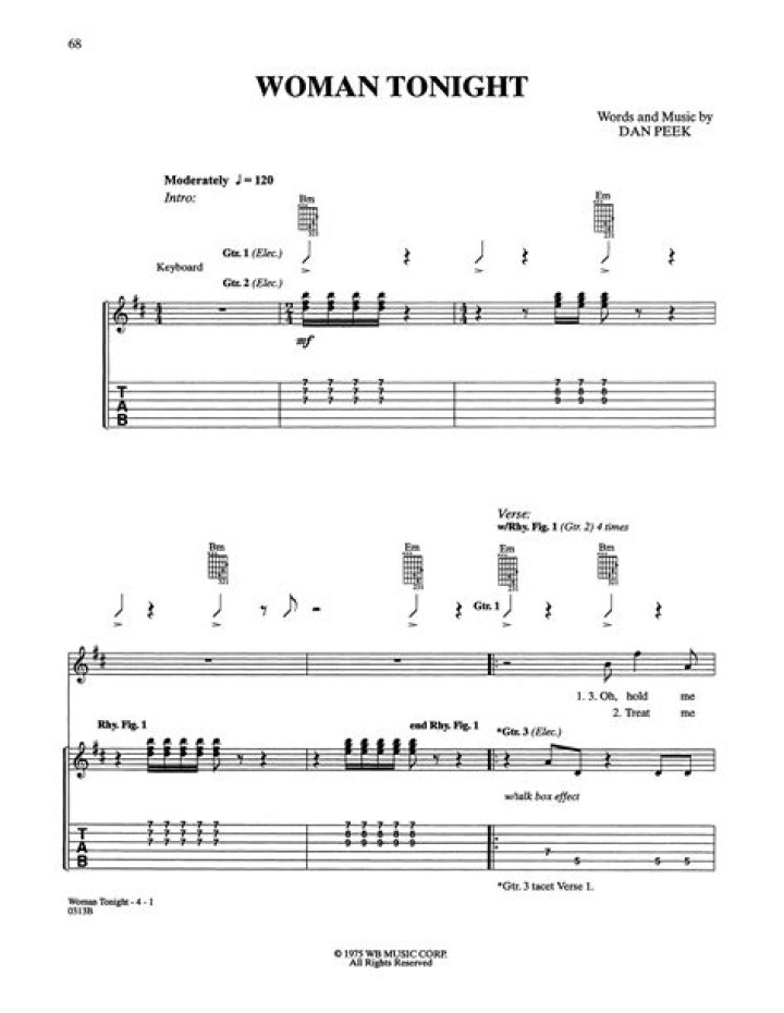 The Meaning Behind The Song: Woman Tonight by America