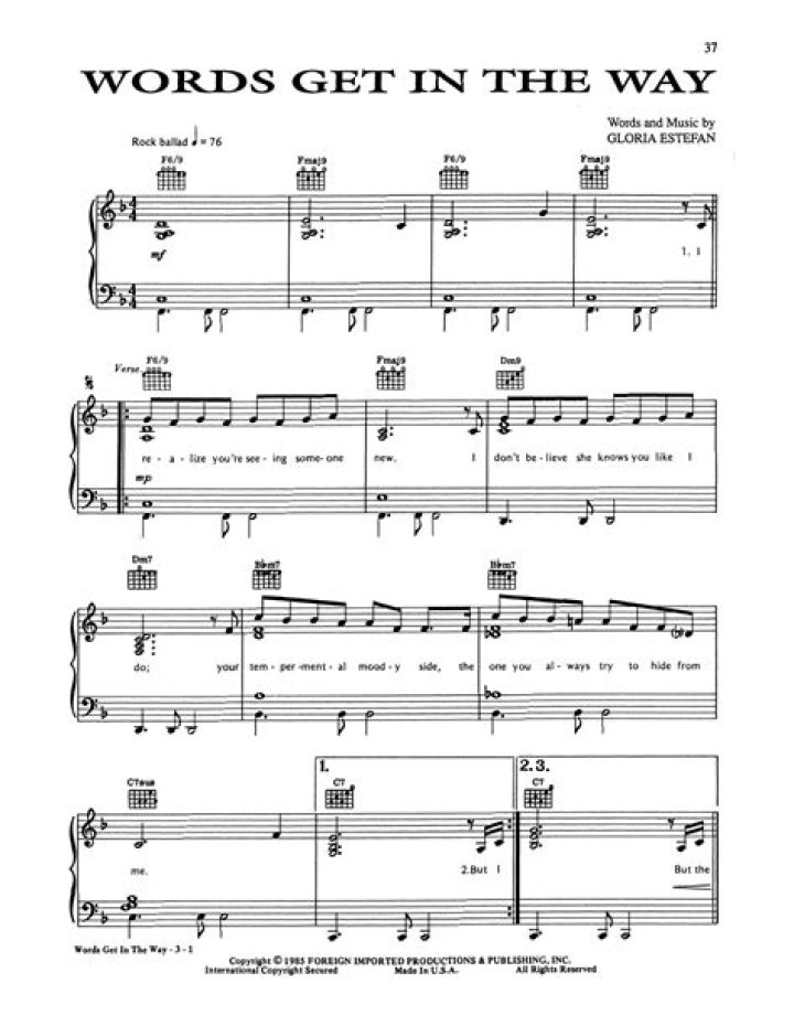 The Meaning Behind The Song: Words Get in The Way by Gloria Estefan