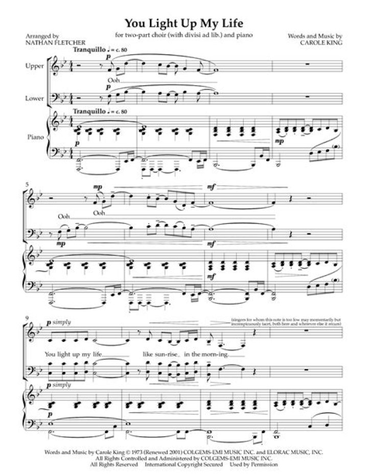 The Meaning Behind The Song: You Light Up My Life by Carole King