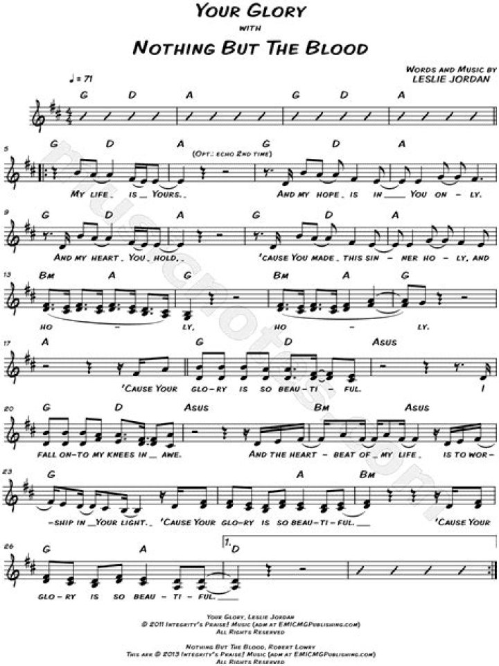 The Meaning Behind The Song: Your Glory/Nothing But the Blood by All Sons & Daughters