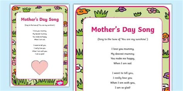 The mothers day song #2 lyrics