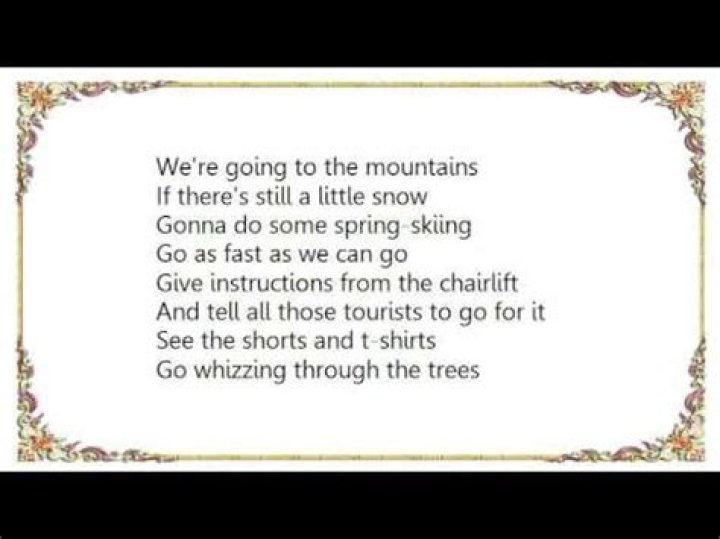 The sky is so blue lyrics