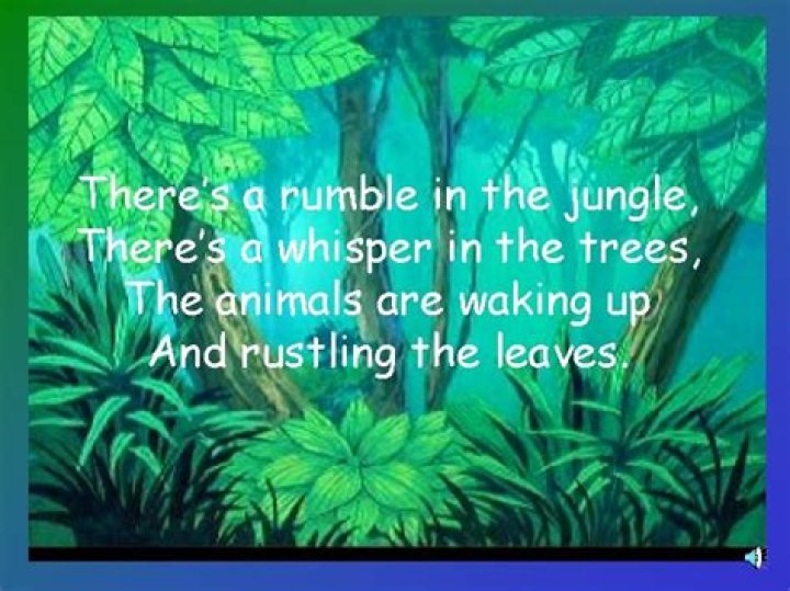 Theres a rumble in the jungle lyrics