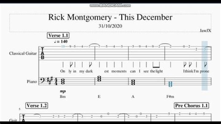 THIS DECEMBER CHORDS by Ricky Montgomery