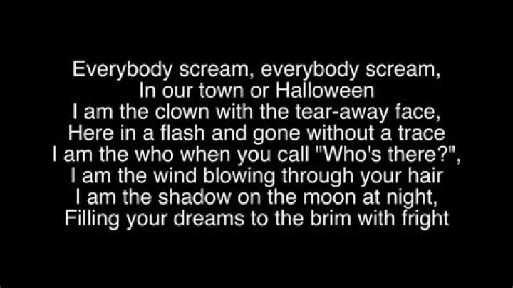 This is halloween ... lyrics