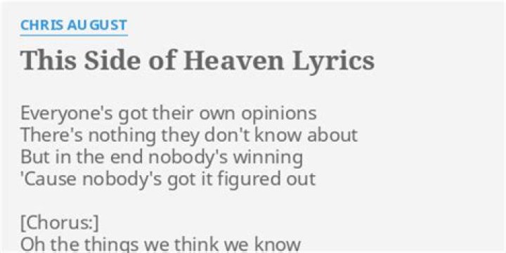 This side of heaven lyrics