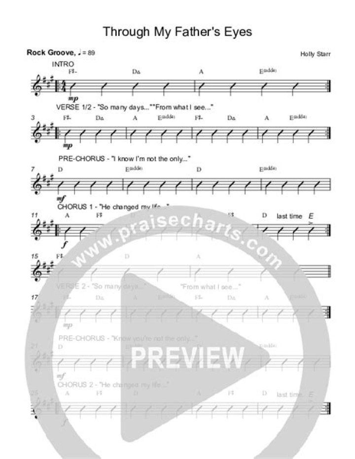 Through my fathers eyes lyrics