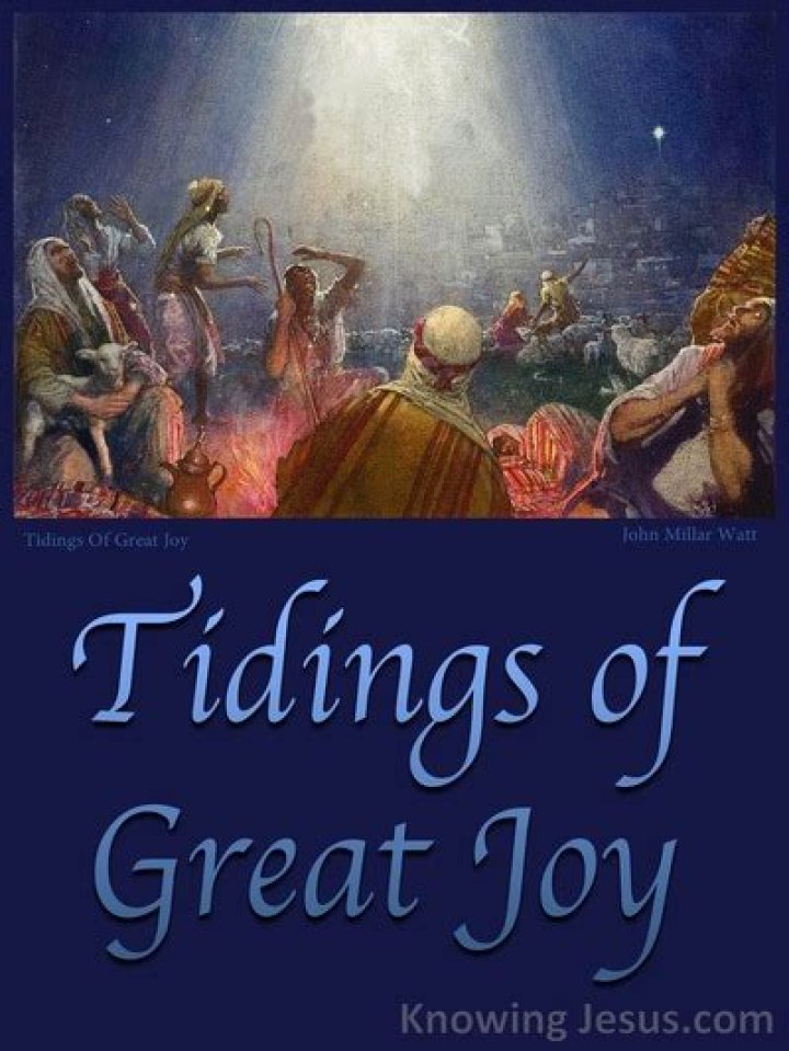 Tidings of great joy lyrics