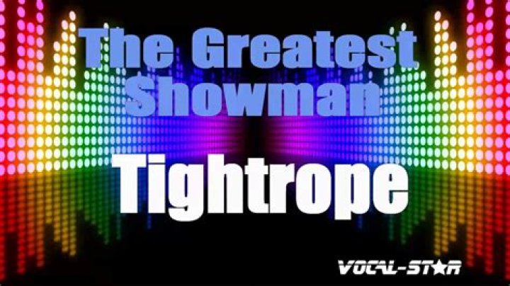 Tightrope (karaoke version) lyrics