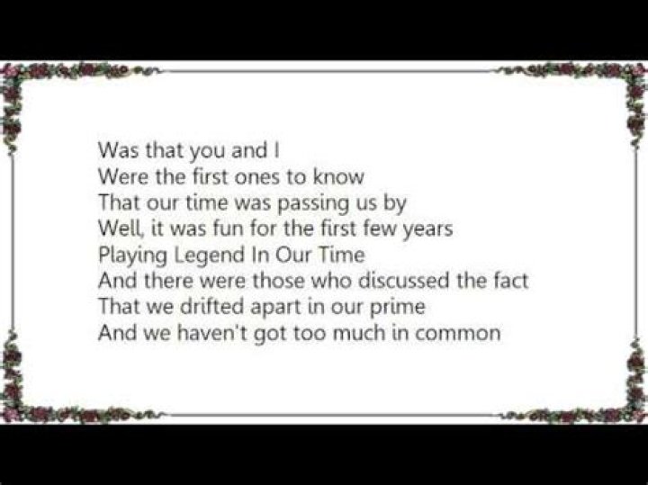 Time passing us by lyrics