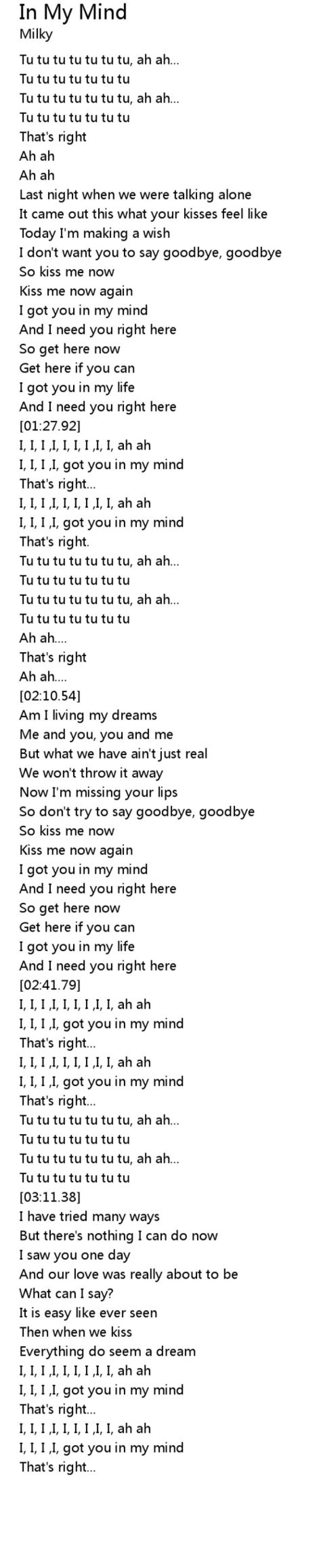 Tnt into my mind lyrics