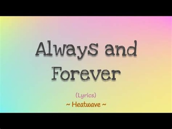 To tyrone davis song always and forever lyrics