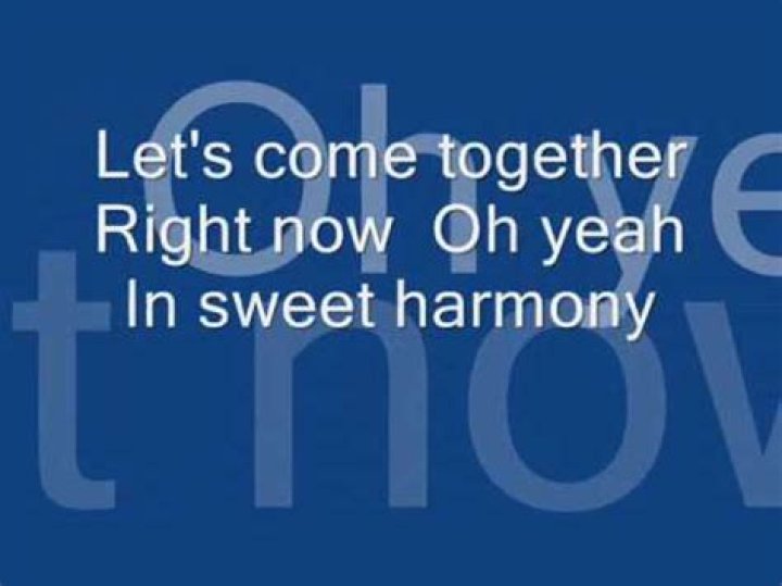 Together in sweet harmony lyrics