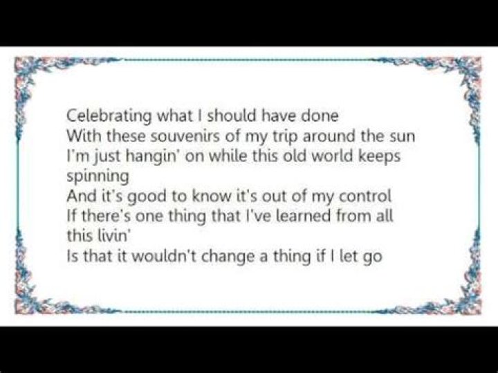 Trip around the sun lyrics