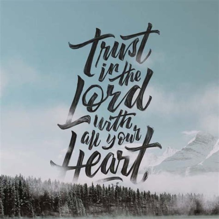 Trust in the lord with all thy heart, lyrics