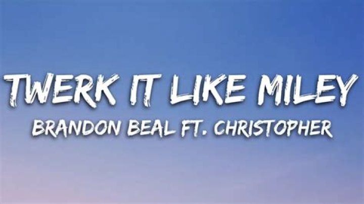 Twerk it like miley (and christopher) ... lyrics