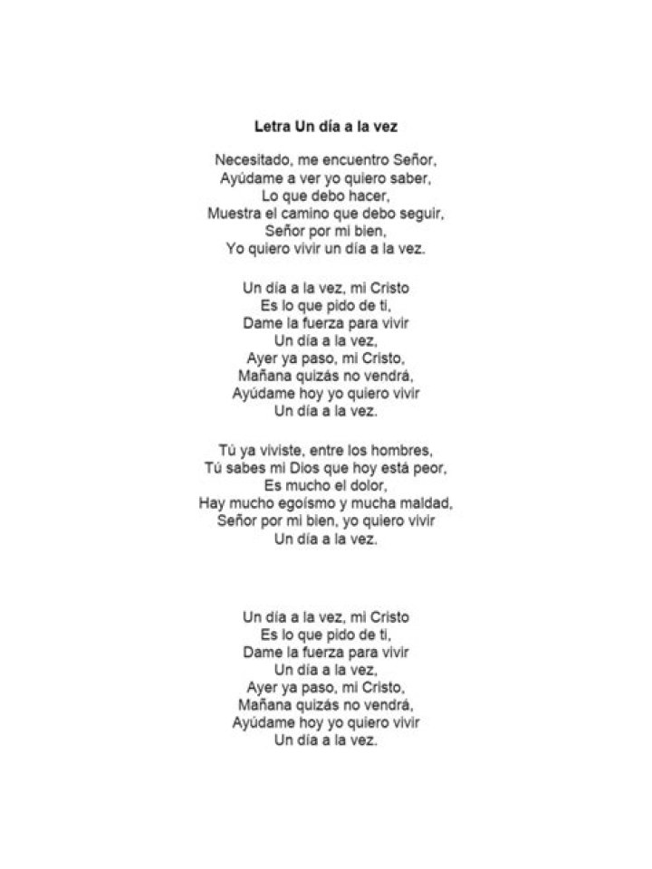 Un dia a la vez yesenia flores translation lyrics