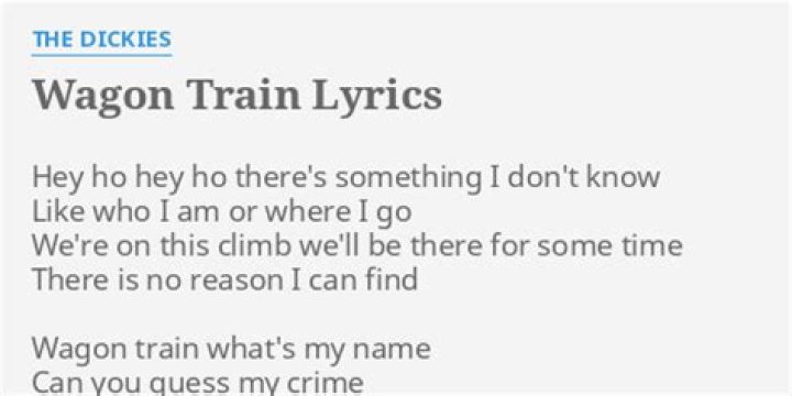 Wagon train lyrics