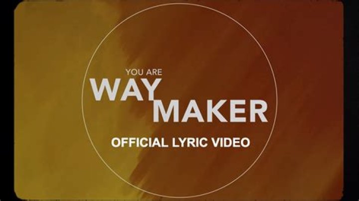 Way maker lyric lyrics