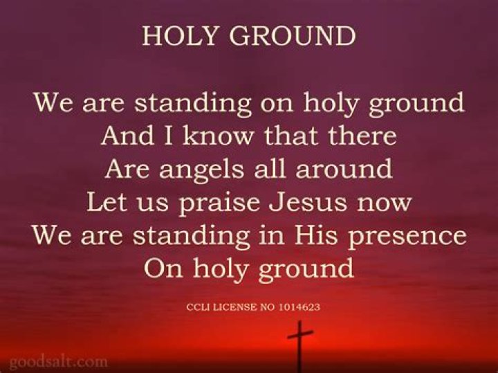 We are standing on holy ground lyrics