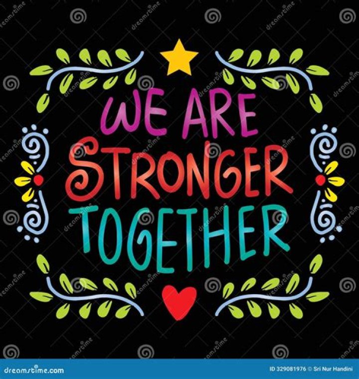 We are stronger together lyrics