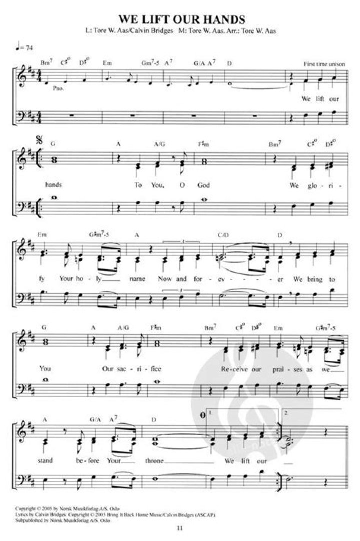 We lift our hands to you lyrics