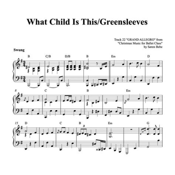 WHAT CHILD IS THIS GREENSLEEVES CHORDS by Sarah McLachlan