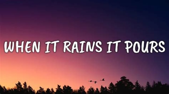 When it rains you get wet lyrics