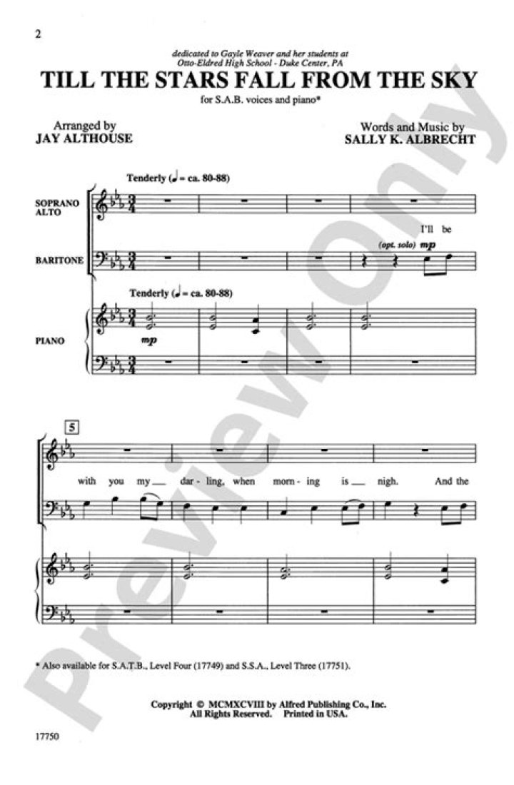 When the stars fall from the sky ... lyrics