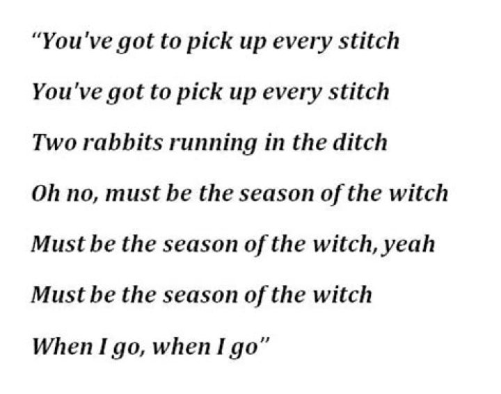 Which is witch lyrics