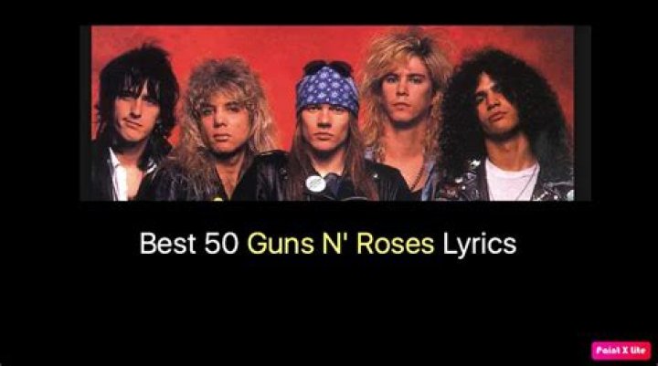 Whoa whoa guns n roses lyrics