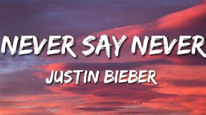 Will never say never lyrics
