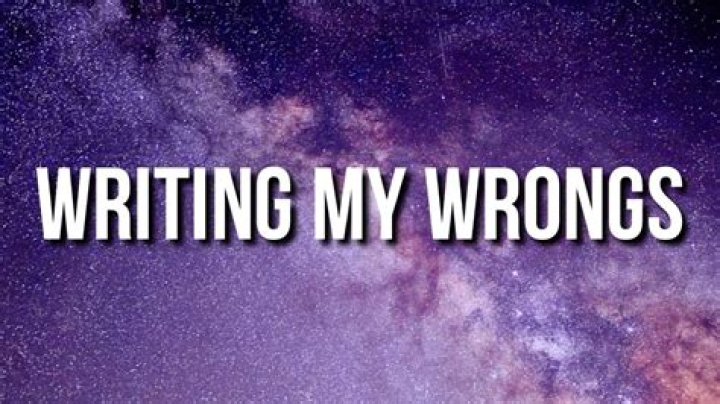 Wright my wrongs lyrics