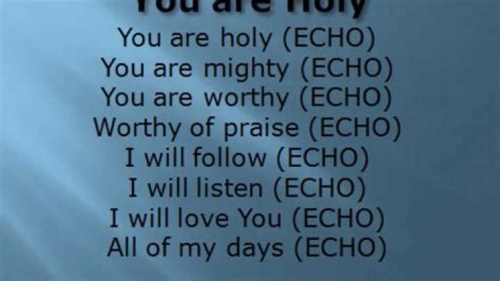 You are holy, holy you are holy lyrics