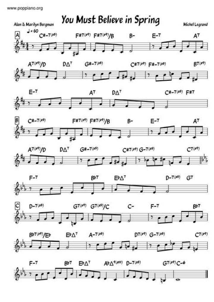 You must believe in spring lyrics