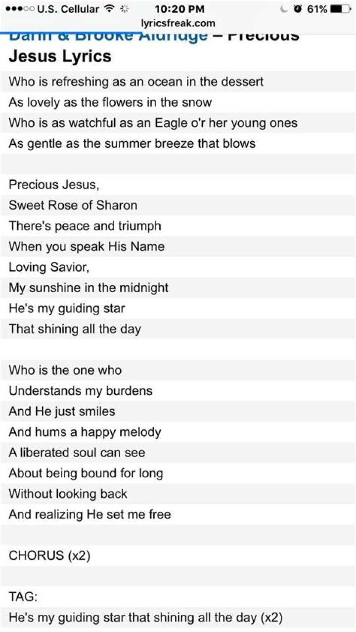 Your the brightest morning star , the lily of the valley , the sweetest rose of sharon lyrics