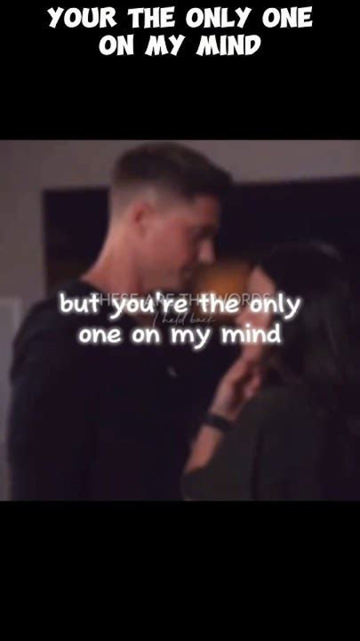 Your the only one on my mind lyrics