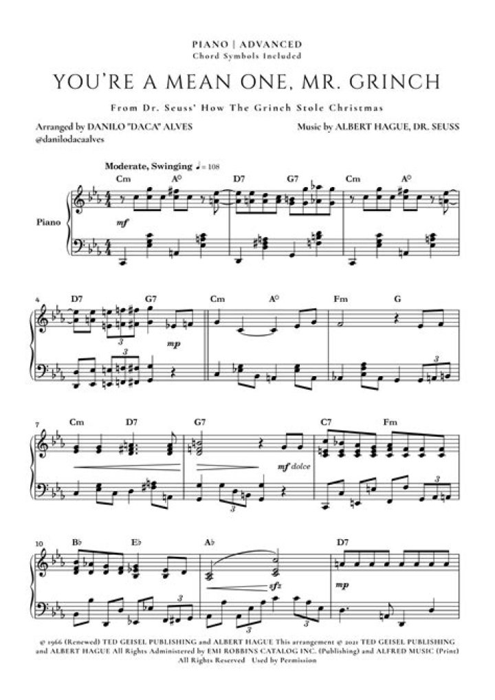 YOURE A MEAN ONE MR GRINCH CHORDS by Slaid Cleaves